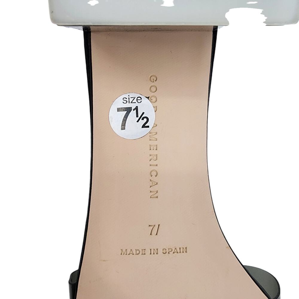 Good American Translucent Strap Square Toe Black … - image 5